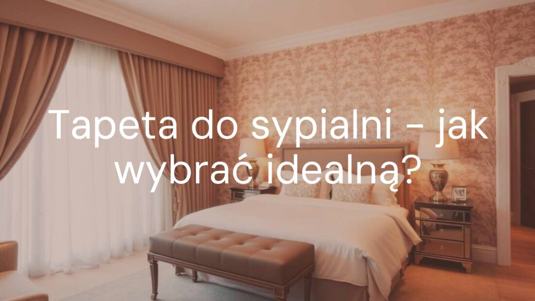 Elegant bedroom with stylish wallpaper, cozy atmosphere, soft lighting, modern interior design.