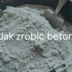 A detailed close-up of a strong concrete mix being prepared, showing cement, sand, gravel, and water in a wheelbarrow, with a trowel and mixing tools nearby, realistic.