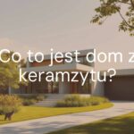 Modern energy-efficient keramzyt house, sunny day, green surroundings, realistic.