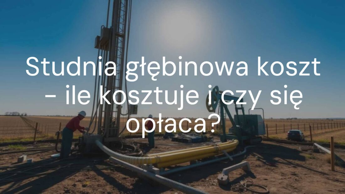 A deep well drilling site, showing workers installing pipes and a pump, rural setting, sunny day, realistic.