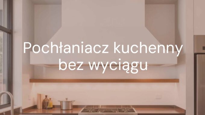 Modern kitchen with a sleek, white recirculating range hood without exhaust, minimalist design, clean lines, integrated into a contemporary kitchen with stainless steel appliances, soft lighting, realistic.