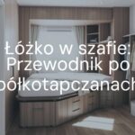 A modern fold-out bed inside a stylish wardrobe, small apartment setting, cozy and functional, daylight, minimalist interior design, realistic.