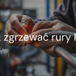 A plumber welding PP pipes, close-up of hands using a welding tool, pipes glowing with heat, professional workshop setting, realistic.