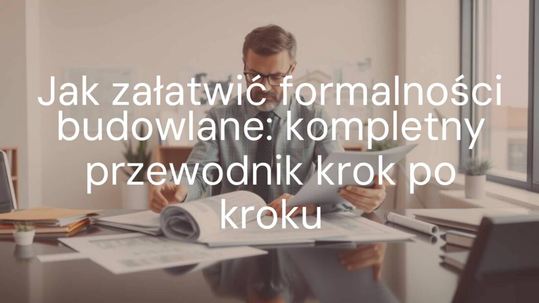 A professional architect reviewing construction documents, blueprints, and permits on a desk, office setting, realistic