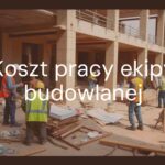 Construction workers team on a building site, busy working, tools and materials scattered, realistic.