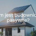 Modern passive house with solar panels, energy-efficient design, sunny day, eco-friendly, realistic.