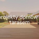 Modern house with a spacious wooden terrace, blending indoor and outdoor living, surrounded by a green garden, natural lighting, realistic.